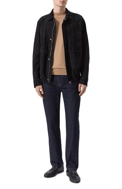 Кожаные пенни-лоферы BARRETT черного цвета по цене 75700 руб., арт. 231U040.3/INT.PASAD0 8 MM, фото 2 Кожаные пенни-лоферы BARRETT, арт. 231U040.3/INT.PASAD0 8 MM, фото 2