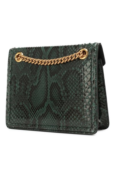 Сумка devotion small из кожи питона DOLCE & GABBANA зеленого цвета по цене 270000 руб., арт. BB6641/A2111/PBIV, фото 3 Сумка devotion small из кожи питона DOLCE & GABBANA, арт. BB6641/A2111/PBIV, фото 3