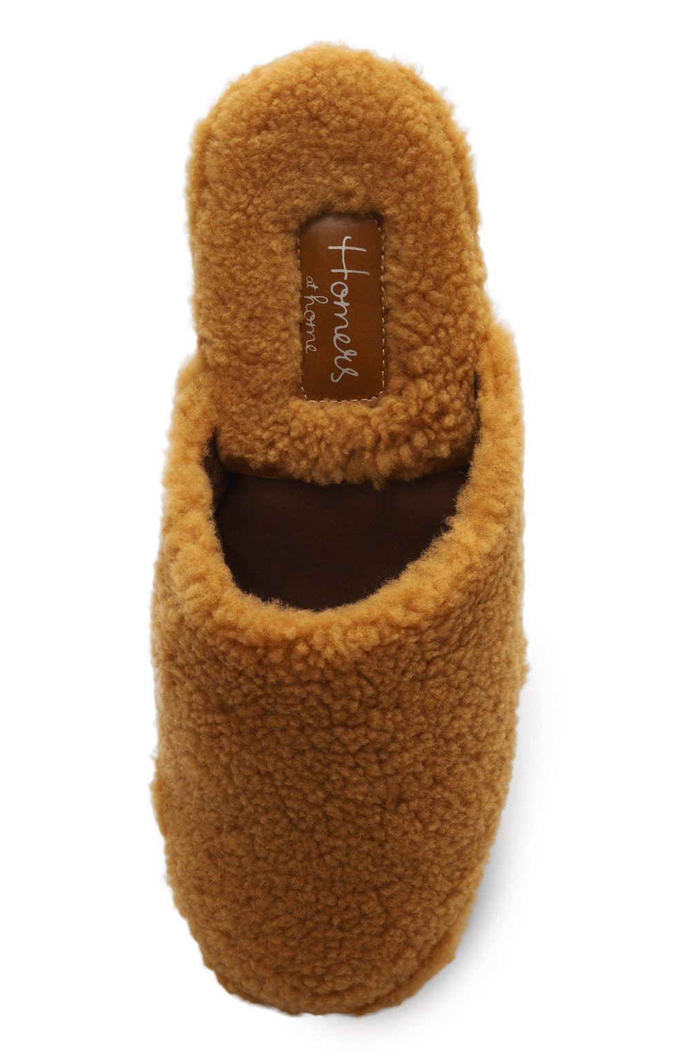 Домашние туфли из овчины HOMERS AT HOME бежевого цвета по цене 19950 руб., арт. 19456/CURLY, фото 6 Домашние туфли из овчины HOMERS AT HOME, арт. 19456/CURLY, фото 6