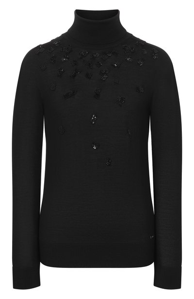 Женский водолазка с отделкой бисером KITON, арт. D629390