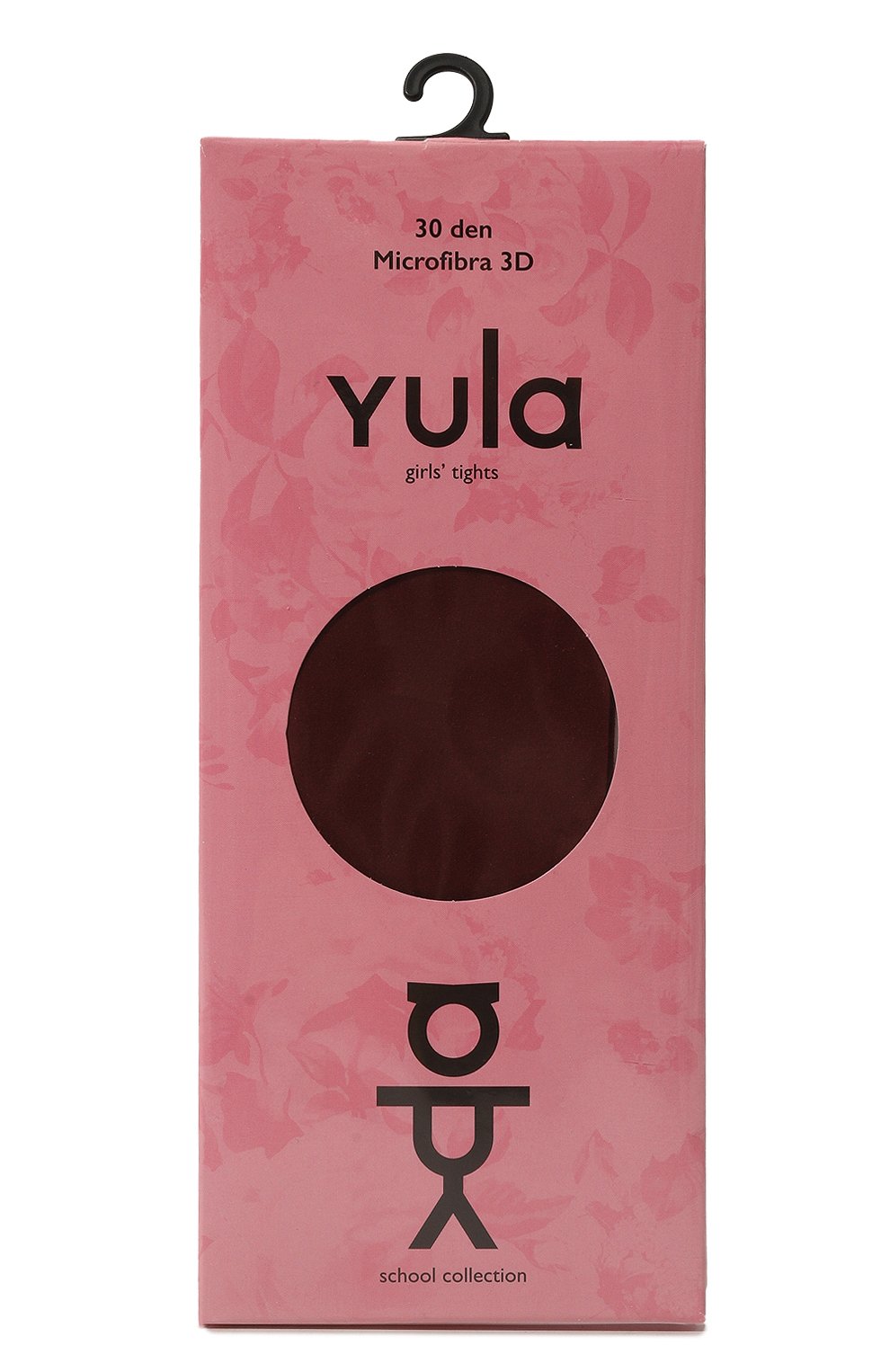 Колготки school collection YULA бордового цвета по цене 1150 руб., арт. YU-08, фото 1 Колготки school collection YULA, арт. YU-08, фото 1