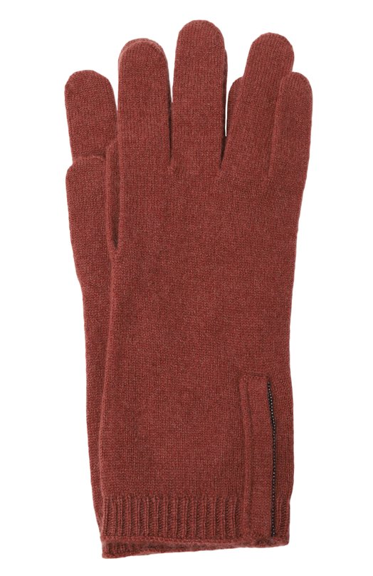 Кашемировые перчатки Brunello Cucinelli M12147189 Бордовый M12147189
