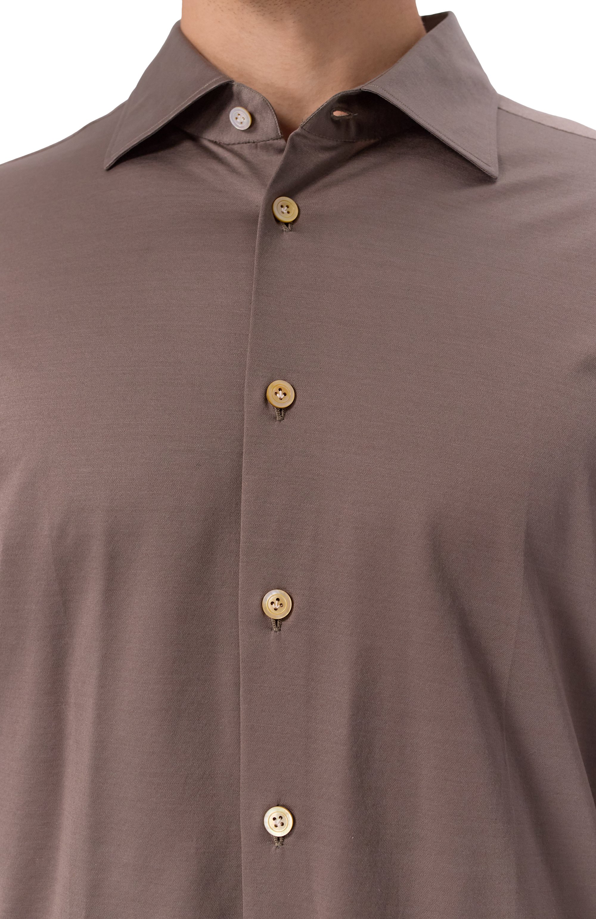 Хлопковая рубашка KITON, арт. UMCNERH0923413, фото 5