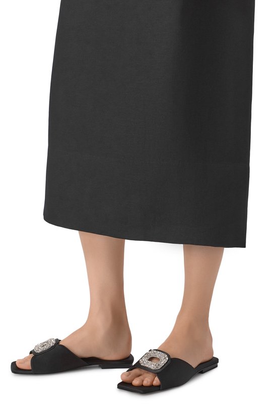 Текстильные шлепанцы Fabi FD8936/RAS0 SETA Чёрный  FD8936/RAS0 SETA Фото 2