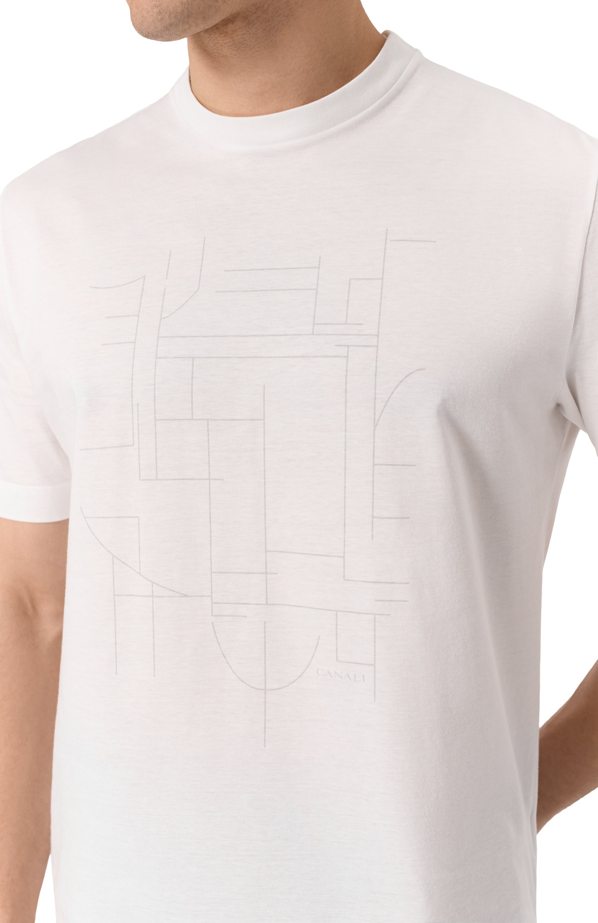 Хлопковая футболка CANALI, арт. T0806P/MJ02254, фото 5