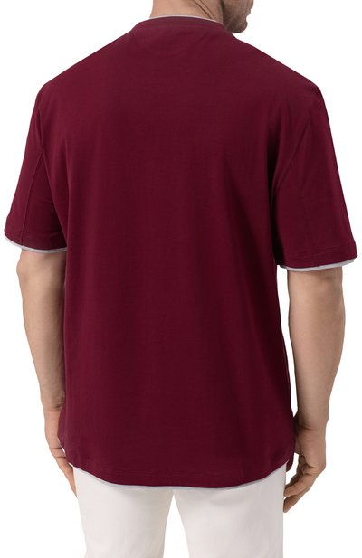 Хлопковая футболка BRUNELLO CUCINELLI, арт. M0B137427W, фото 4