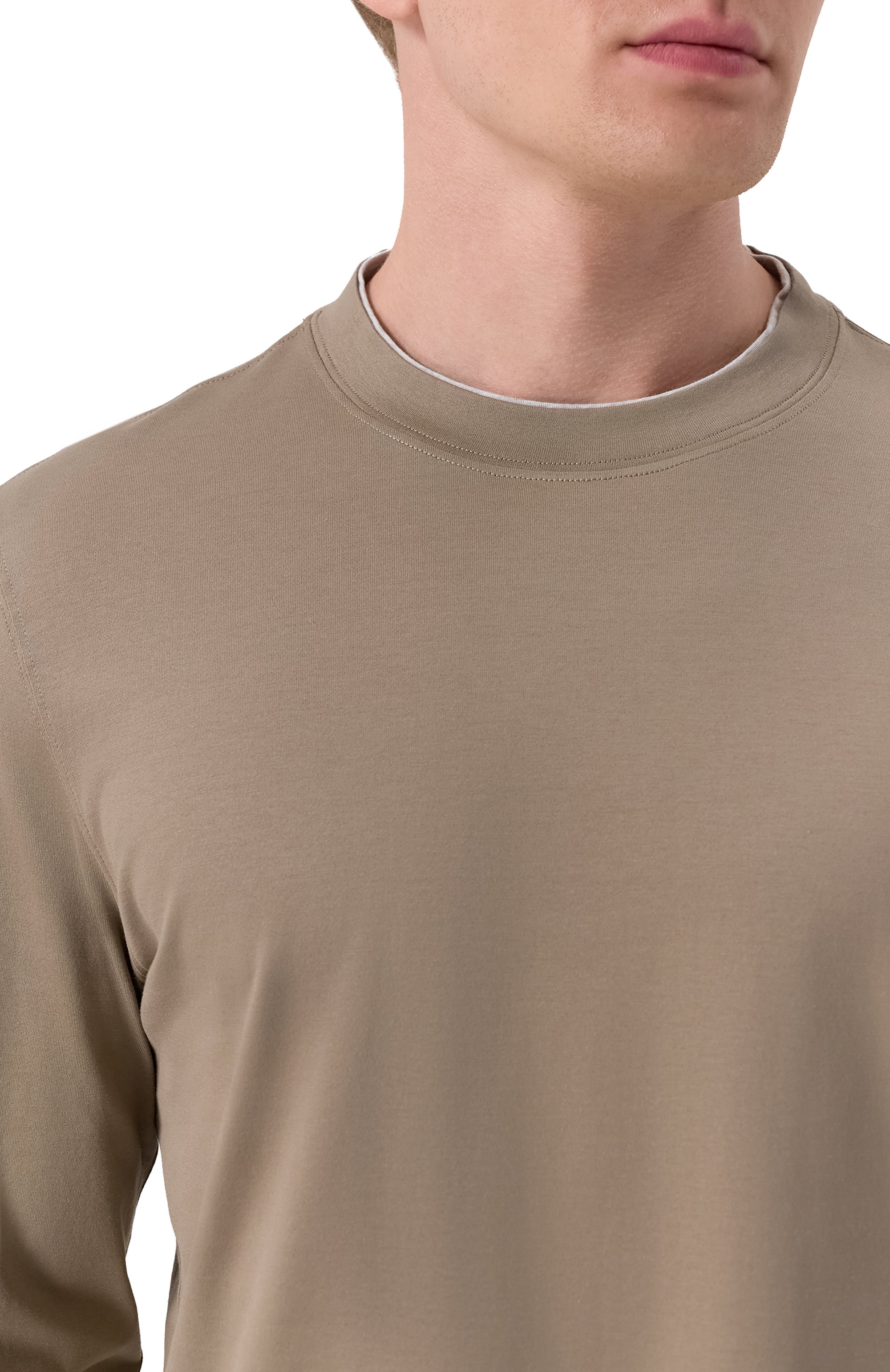 Хлопковый лонгслив BRUNELLO CUCINELLI, арт. M0B137433, фото 5