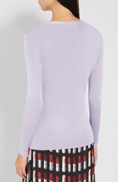Однотонный кардиган на пуговицах PRADA, арт. 25437-40J-F0230, фото 4