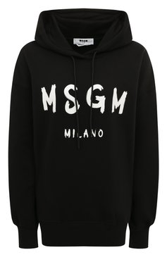 Женский хлопковое худи MSGM черного цвета, арт. 2000MDM515 200001 | Фото 1 (Рукава: Длинные; Региональные ограничения белый список (Axapta Mercury): Не проставлено; Длина (для топов): Стандартные; Материал сплава: Проставлено; Нос: Не проставлено; Материал внешний: Хлопок; Стили: Спорт-шик; Женское Кросс-КТ: Худи-одежда; Драгоценные камни: Прос�тавлено)