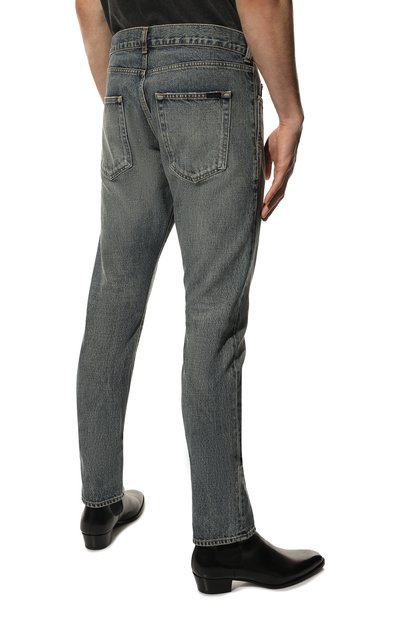 Джинсы SAINT LAURENT синего цвета по цене 65000 руб., арт. 597052/Y502V, фото 4 Джинсы SAINT LAURENT, арт. 597052/Y502V, фото 4