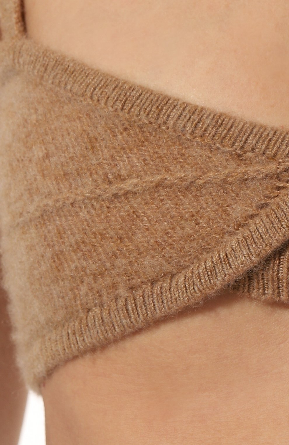 Кашемировый топ KHAITE бежевого цвета по цене 64150 руб., арт. 8252605/EDA, фото 5 Кашемировый топ KHAITE, арт. 8252605/EDA, фото 5