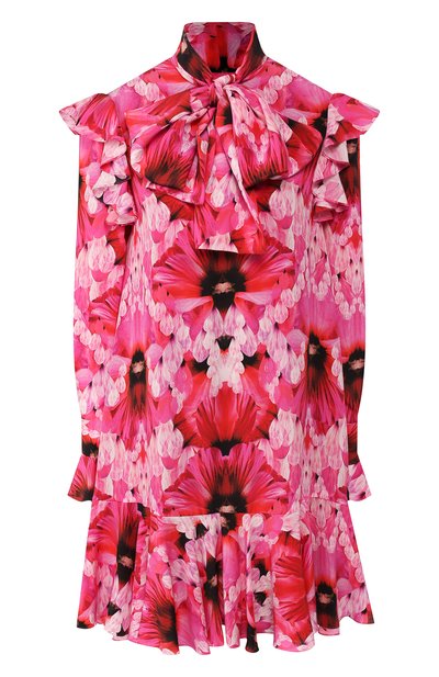 Шелковое платье ALEXANDER MCQUEEN, арт. 605641/QCABE, фото 1