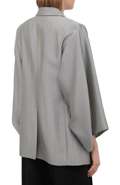 Жакет EMPORIO ARMANI серого цвета по цене 104500 руб., арт. ANG23T/A2103, фото 4 Жакет EMPORIO ARMANI, арт. ANG23T/A2103, фото 4