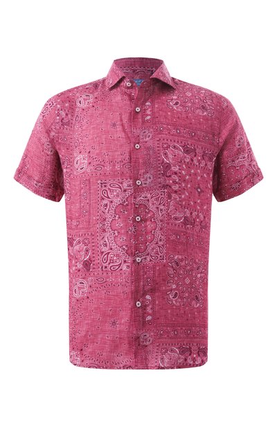 Мужская льняная рубашка FEFE`, арт. LINEN SHIRT (SH0RT SLEVES)/CLX082VAR09