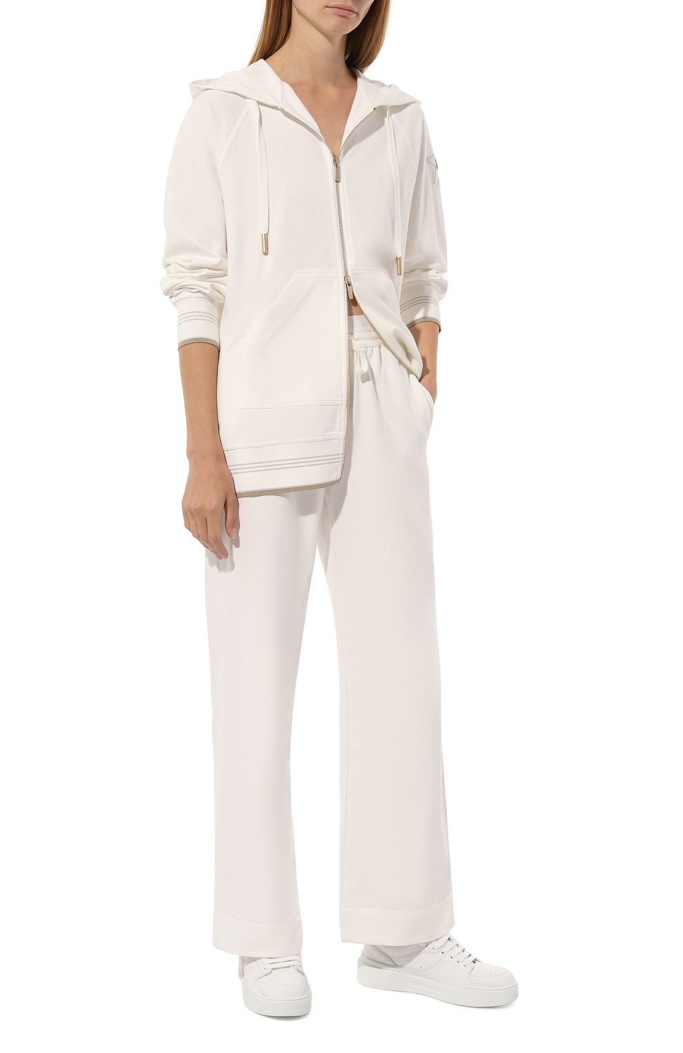 Хлопковая толстовка LORENA ANTONIAZZI, арт. FE06BA/9999, фото 2