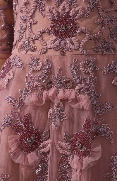 Платье-макси с декоративной отделкой ZUHAIR MURAD, арт. DRP18029/EMTG001, фото 5