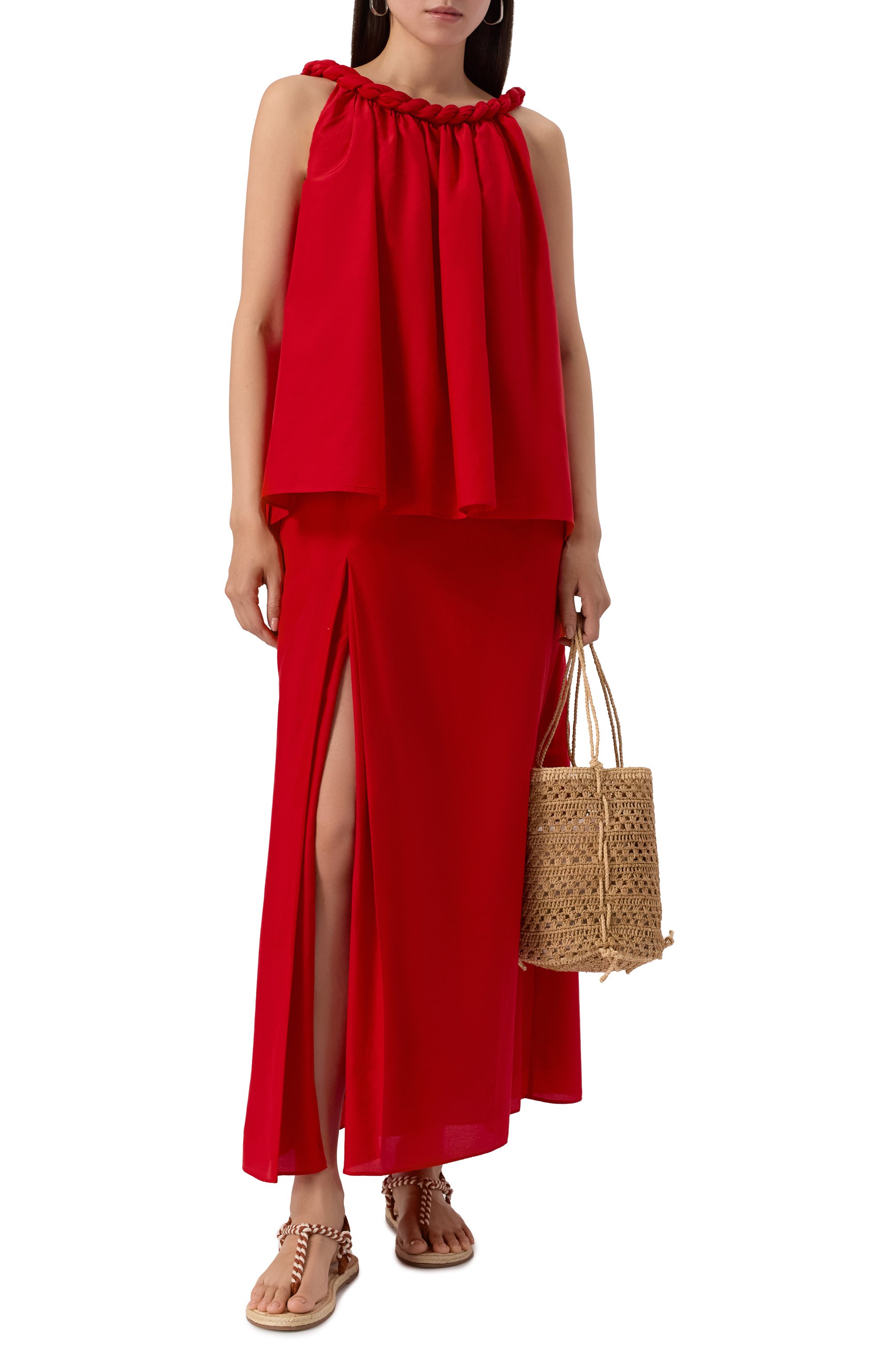 Юбка из хлопка и шелка LOULOU DE SAISON, арт. CARMEN, фото 2