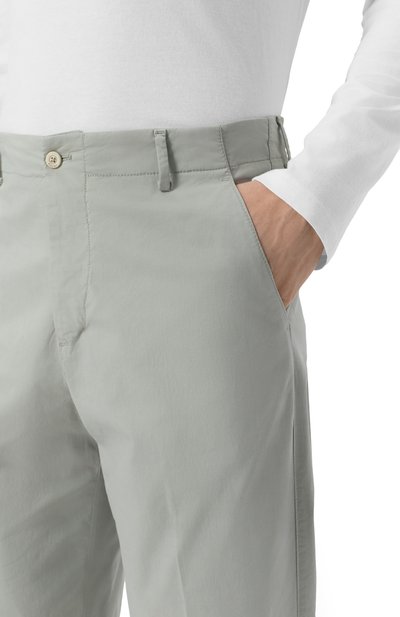Хлопковые брюки BOGLIOLI светло-серого цвета по цене 44950 руб., арт. 80888Q/SB5751, фото 5 Хлопковые брюки BOGLIOLI, арт. 80888Q/SB5751, фото 5