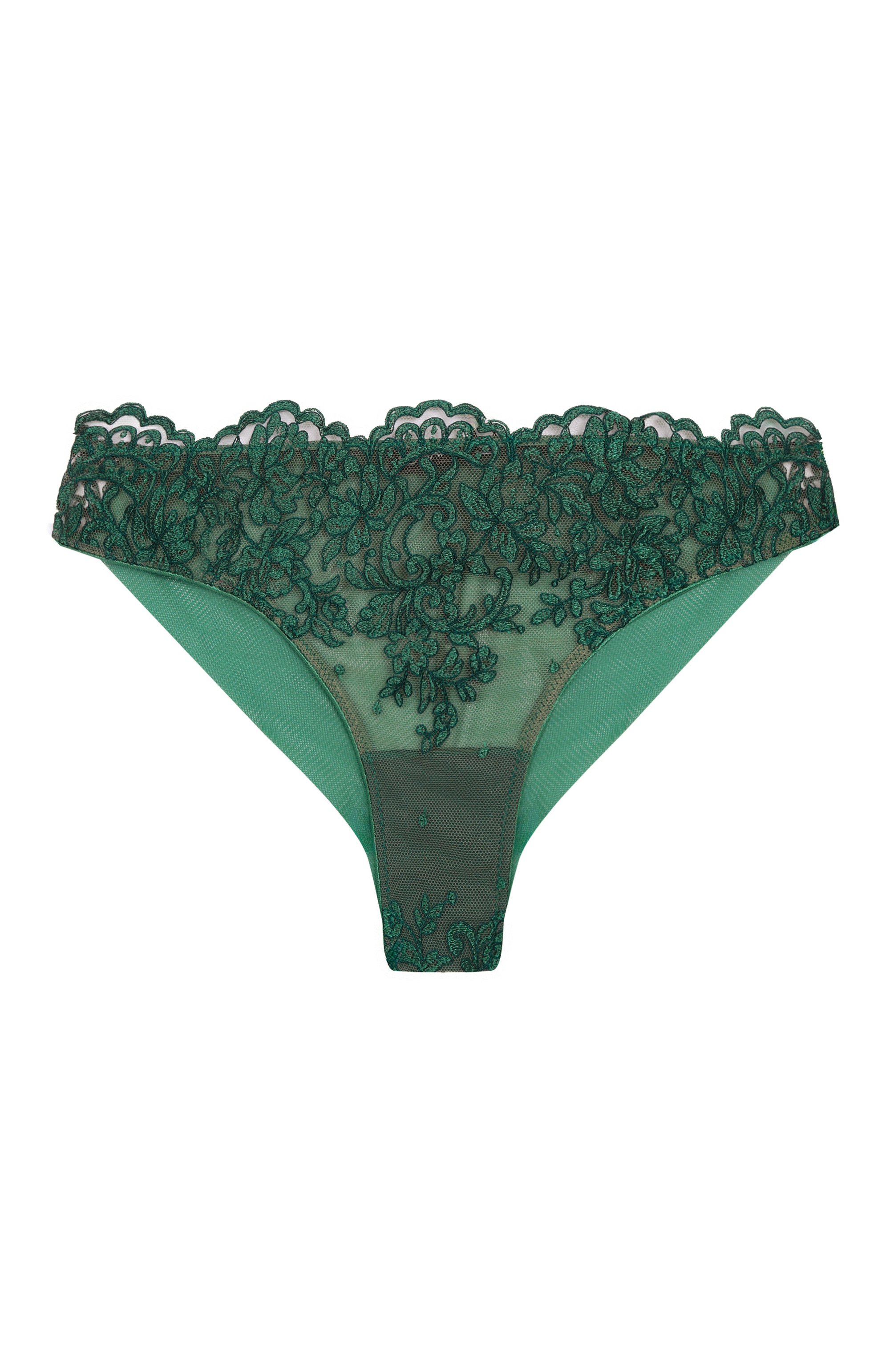 Трусы-танга I.D. SARRIERI зеленого цвета по цене 28910 руб., арт. J5335, фото 1 Трусы-танга I.D. SARRIERI, арт. J5335, фото 1