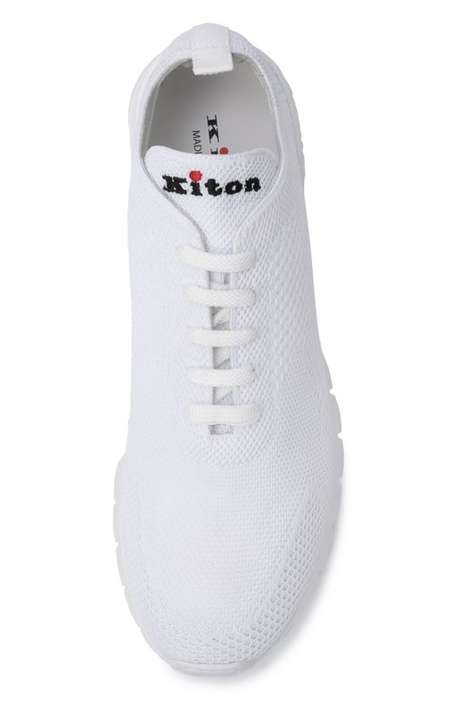 Текстильные кроссовки Kiton USSFITSN00809_001 Белый  USSFITSN00809_001 Фото 5