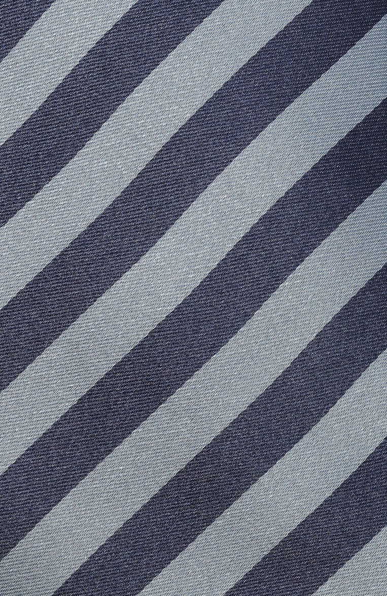Мужской шелковый галстук SARTORIO темно-синего цвета, арт. SCRAVMRSC472402 | Фото 4 (Принт: С принтом; Материал: Текстиль, Шелк; Материал сплава: Проставлено; Нос: Не проставлено)