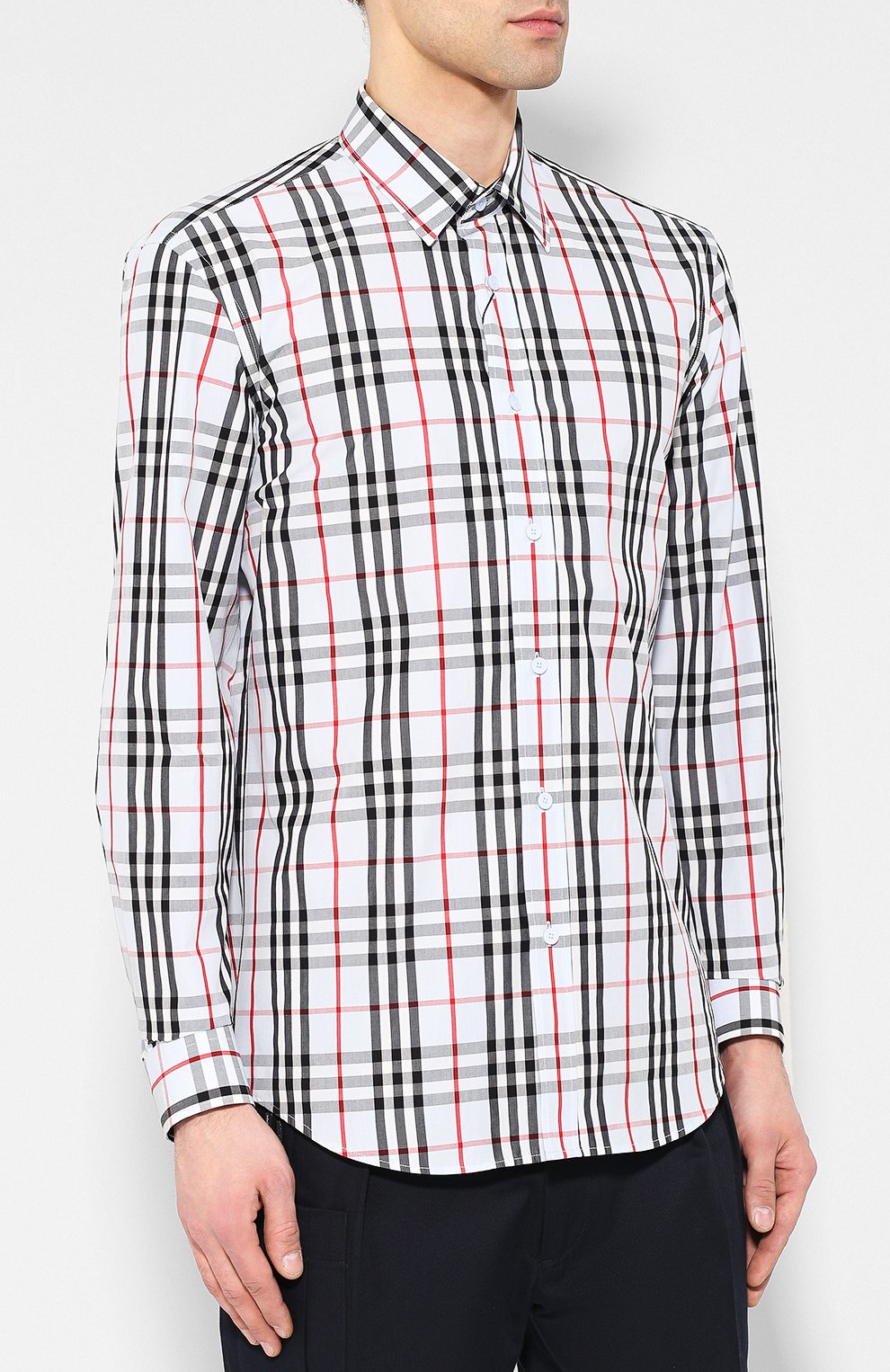 Хлопковая рубашка BURBERRY, арт. 4549275, фото 3