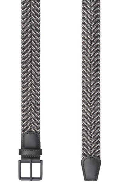 Кожаный ремень GIORGIO ARMANI серого цвета по цене 113500 руб., арт. GM003571/AF25980, фото 3 Кожаный ремень GIORGIO ARMANI, арт. GM003571/AF25980, фото 3