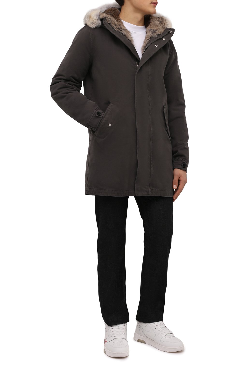 Парка с меховой подкладкой LEMPELIUS хаки цвета по цене 187000 руб., арт. 6000/616RCS26, фото 2 Парка с меховой подкладкой LEMPELIUS, арт. 6000/616RCS26, фото 2