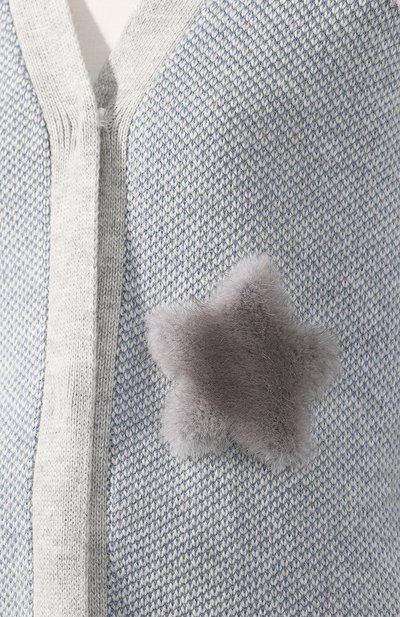 Кардиган SEVEN LAB серого цвета по цене 31080 руб., арт. KN19-02 white/grey, фото 5 Кардиган SEVEN LAB, арт. KN19-02 white/grey, фото 5