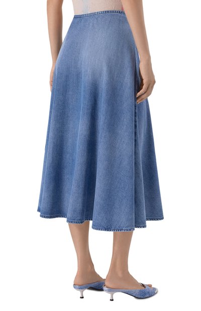 Джинсовая юбка de-annie DIESEL голубого цвета по цене 27850 руб., арт. A20376/068VY, фото 4 Джинсовая юбка de-annie DIESEL, арт. A20376/068VY, фото 4