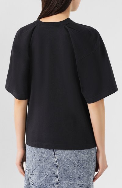 Хлопковая футболка BALENCIAGA темно-серого цвета по цене 31300 руб., арт. 583098/TFV59, фото 4 Хлопковая футболка BALENCIAGA, арт. 583098/TFV59, фото 4