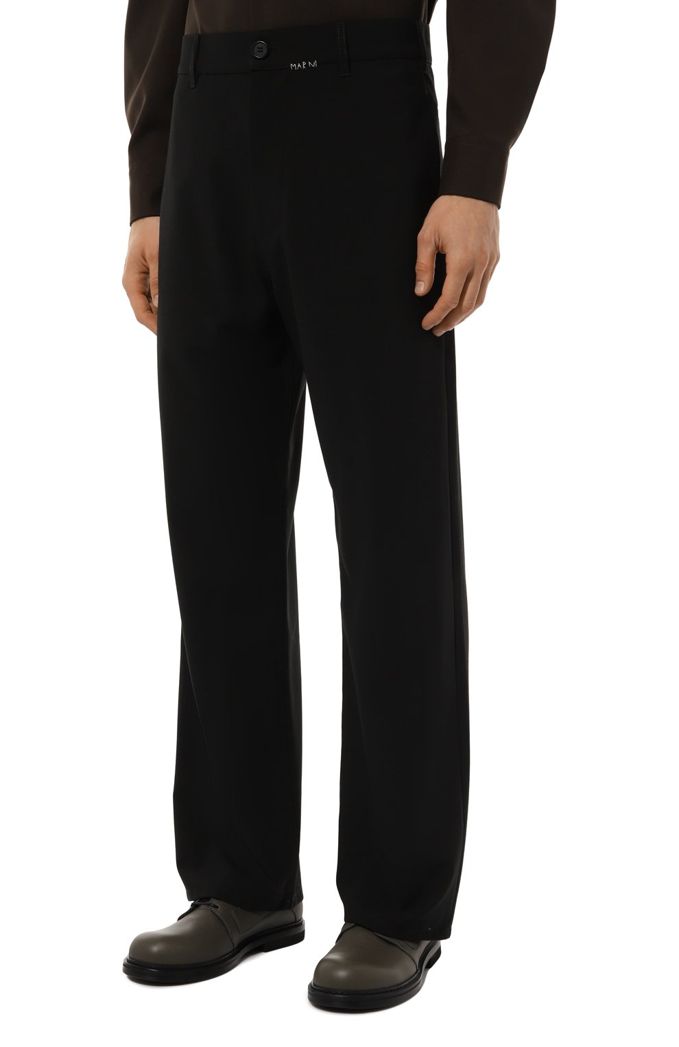 Брюки MARNI черного цвета по цене 83500 руб., арт. PUMU0270SU/UTP771, фото 3 Брюки MARNI, арт. PUMU0270SU/UTP771, фото 3