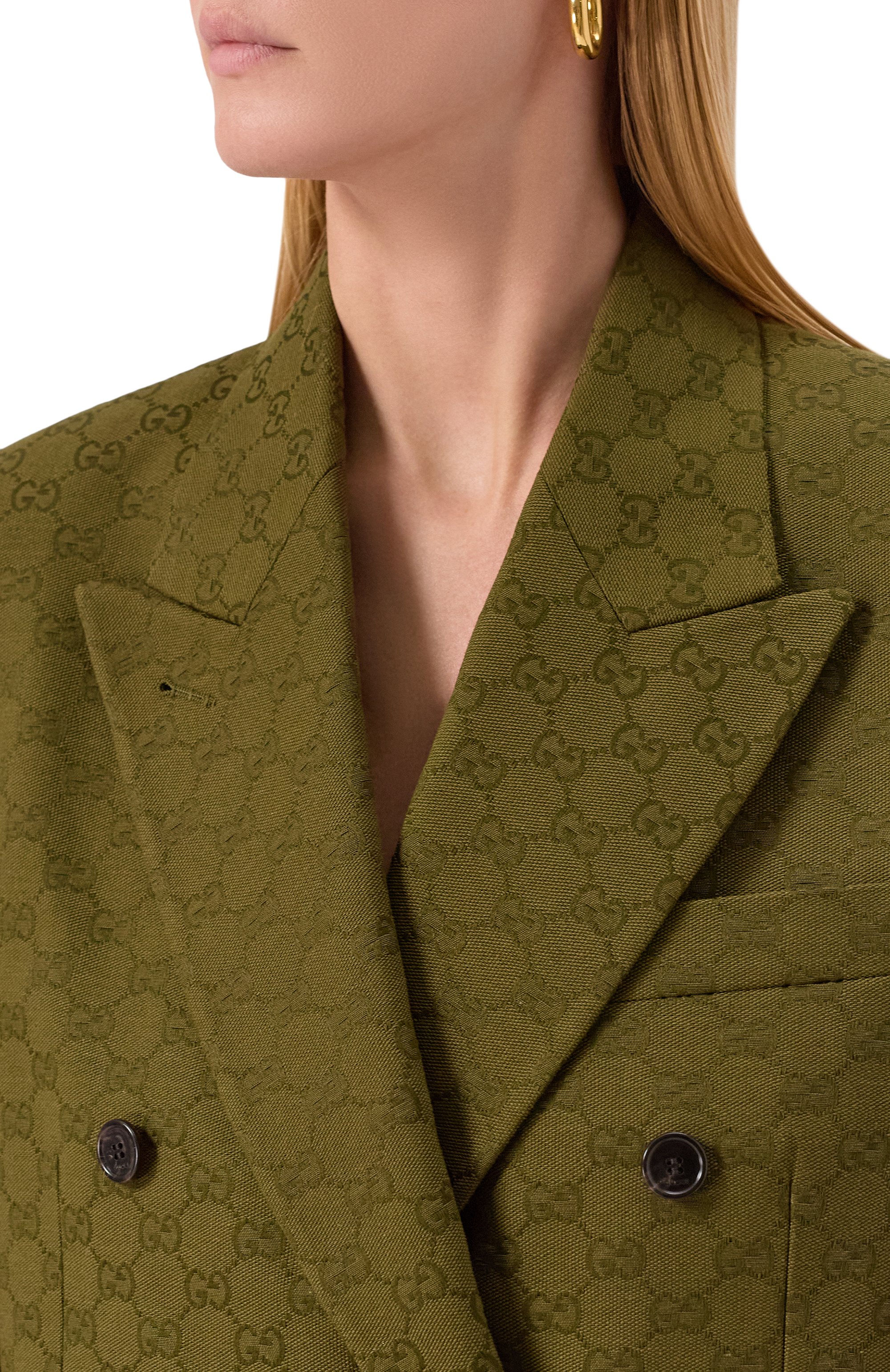 Хлопковый жакет GUCCI, арт. 831993/Z7AH8, фото 5