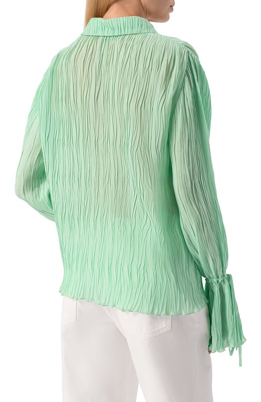 Блузка из вискозы Blumarine 2C466C Зелёный  2C466C Фото 4