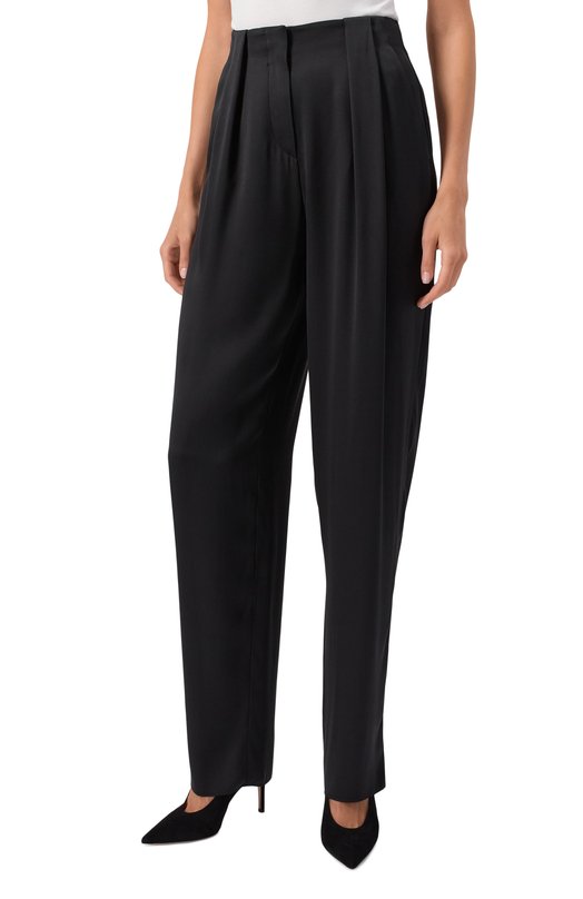 Атласные брюки Giorgio Armani GW001564/TE10101 Чёрный  GW001564/TE10101 Фото 3