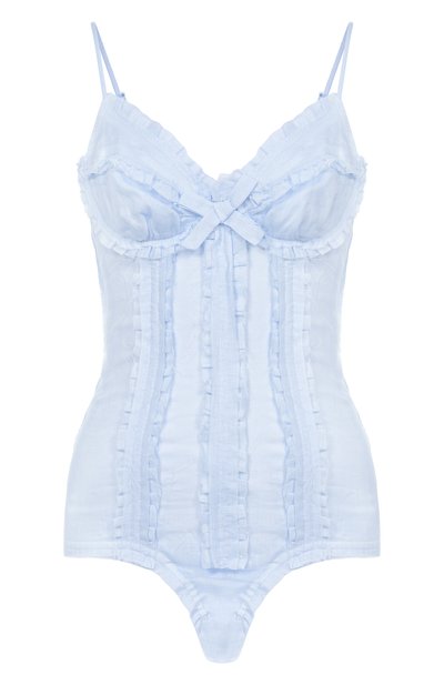 Женский льняное боди SHUSHU/TONG, арт. FSDFT005/WLI641