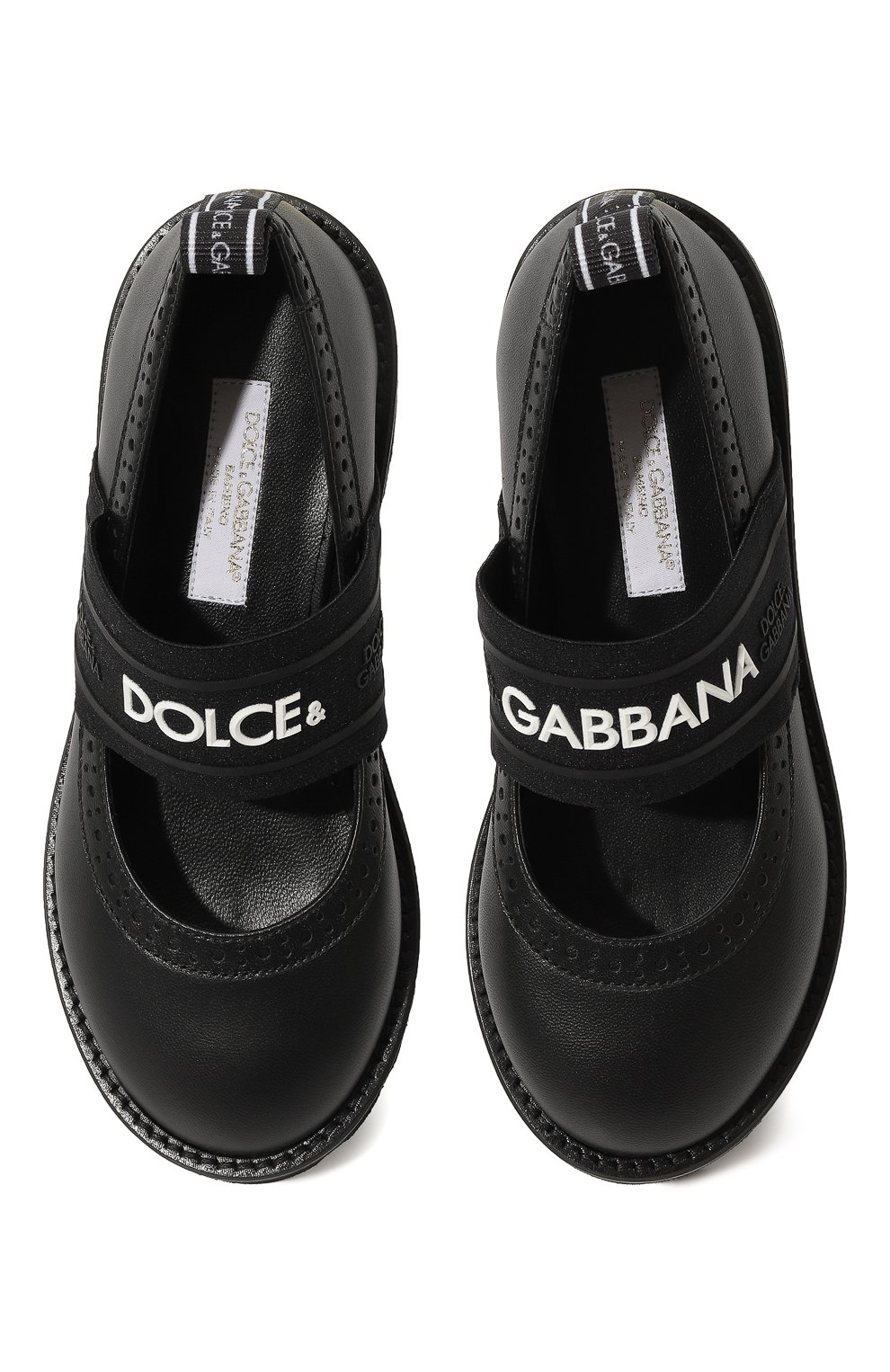 Кожаные туфли DOLCE & GABBANA, арт. D10960/AW087/29-36, фото 4