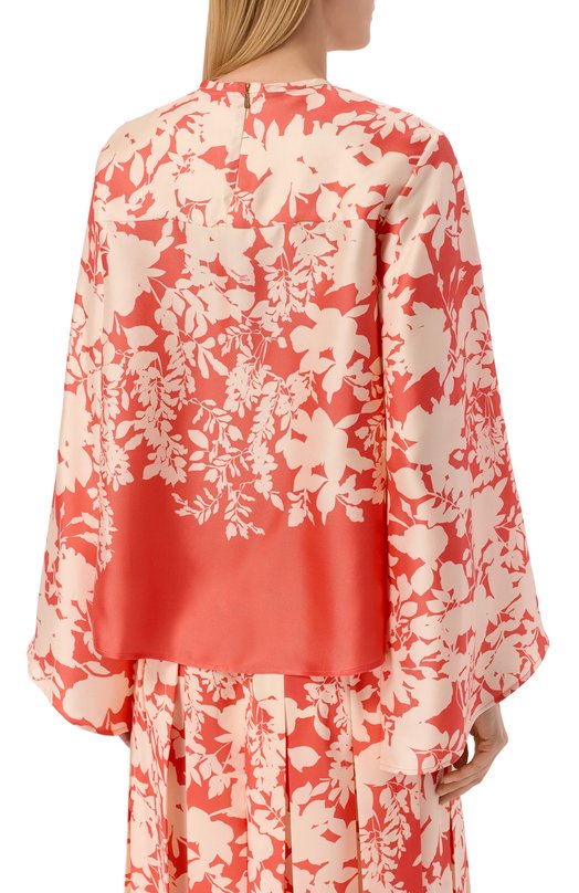 Шелковая блузка Agnona TT1101E/S4064E Красный  TT1101E/S4064E Фото 4