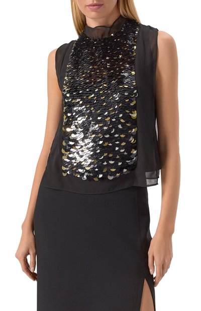 Топ с отделкой пайетками BOSS, арт. 50546946, фото 3