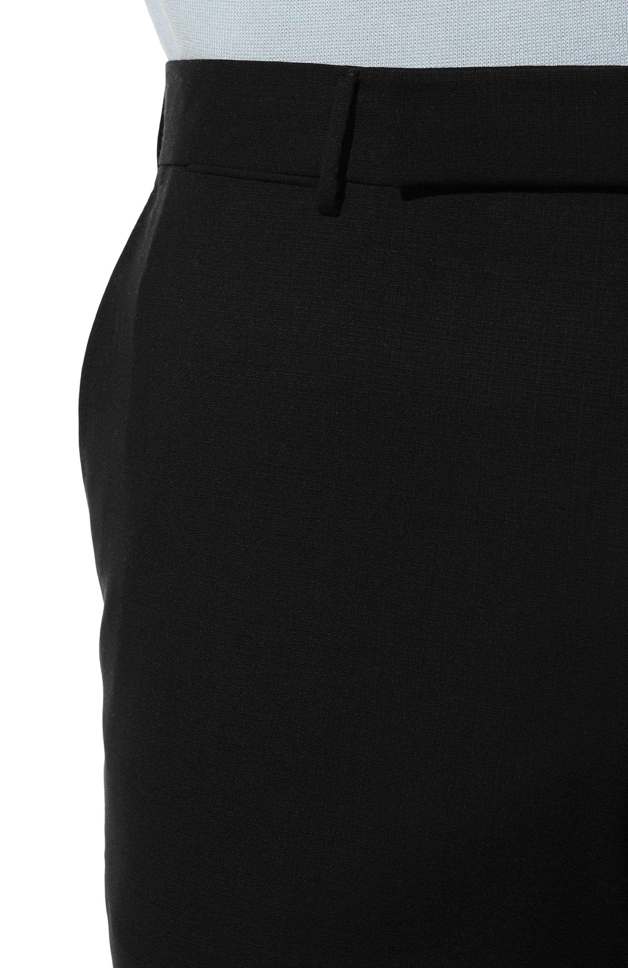 Шерстяные брюки ZEGNA черного цвета по цене 96350 руб., арт. C27F04/75TB12, фото 5 Шерстяные брюки ZEGNA, арт. C27F04/75TB12, фото 5