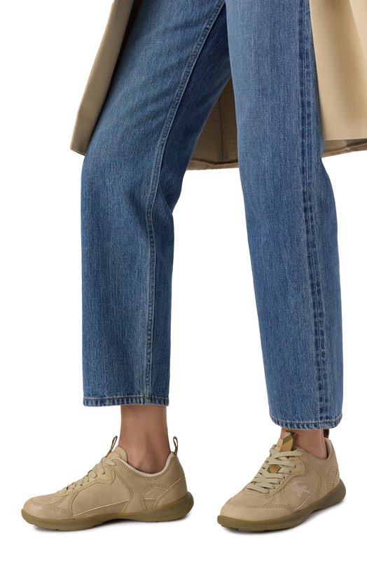 Кожаные кроссовки Matrix Burberry 8108646 Бежевый  8108646 Фото 3