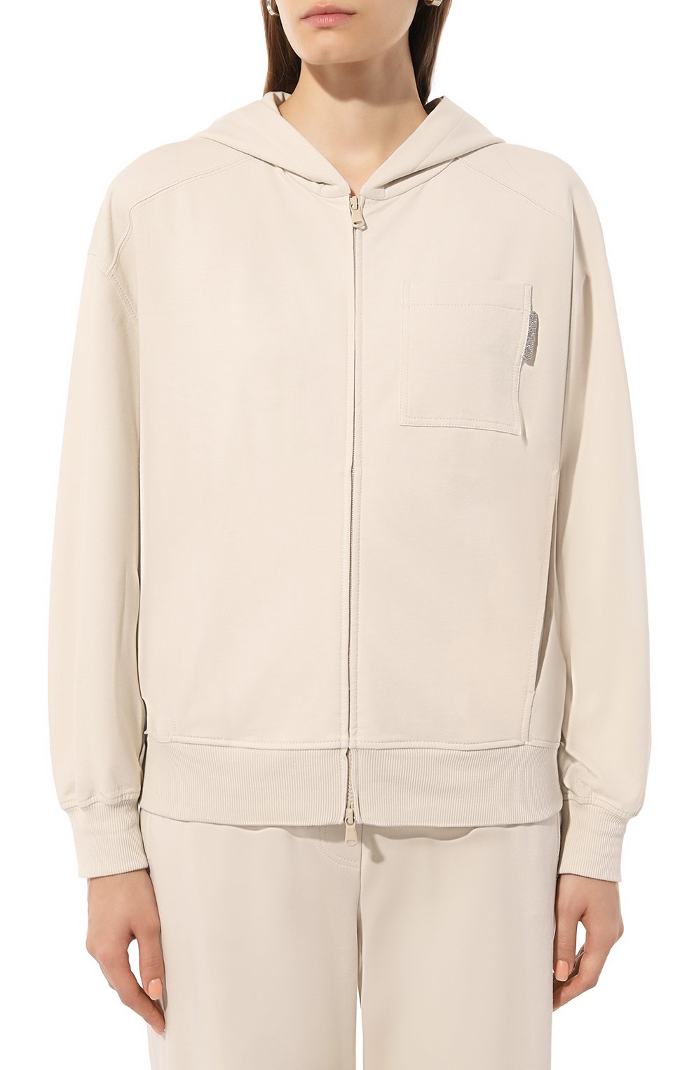 Хлопковая толстовка BRUNELLO CUCINELLI, арт. MH827BP426, фото 3