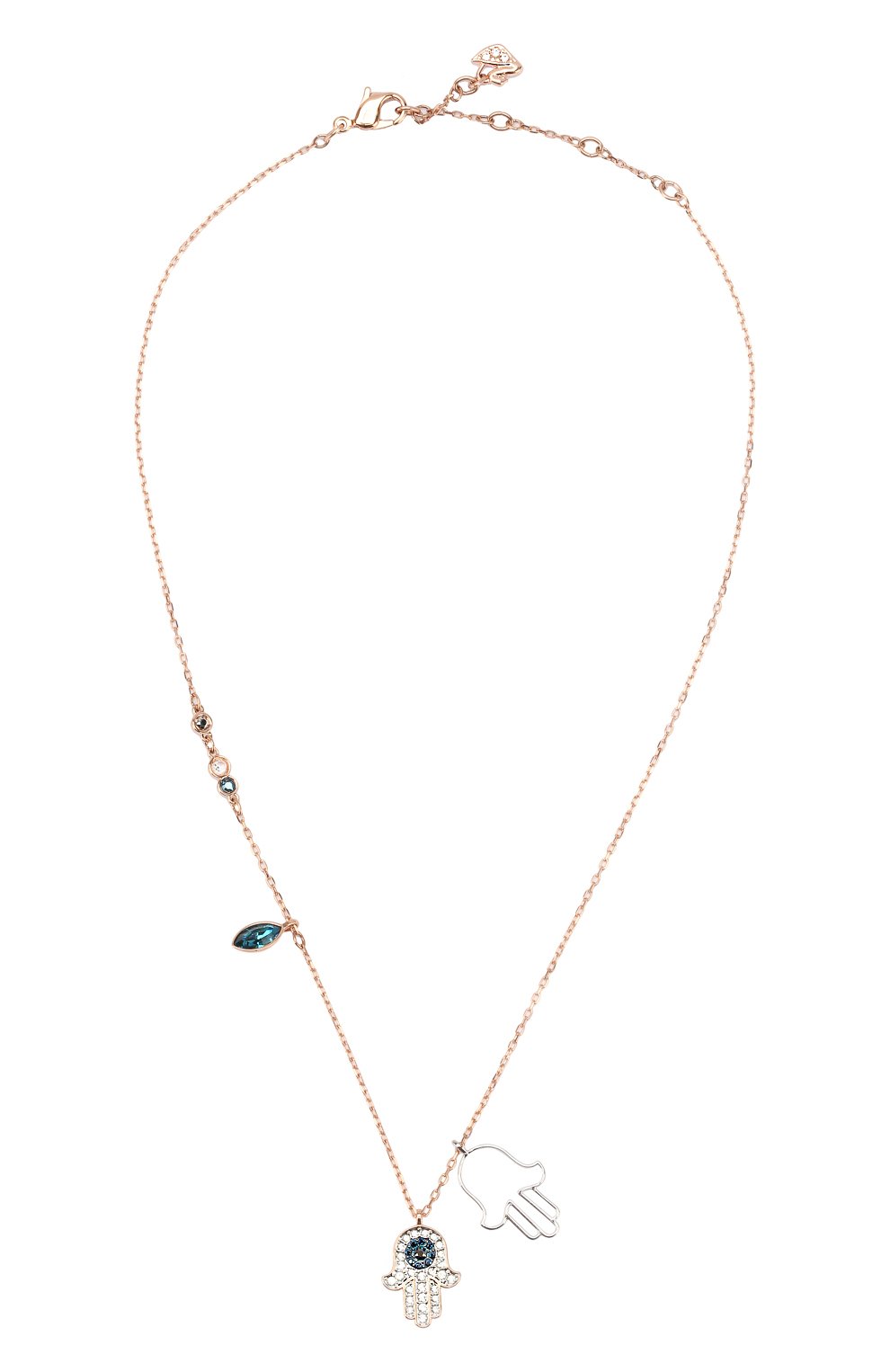 Кулон duo hamsa hand SWAROVSKI золотого цвета по цене 5980 руб., арт. 5396882, фото 1 Кулон duo hamsa hand SWAROVSKI, арт. 5396882, фото 1