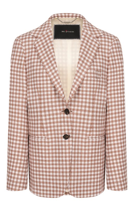 Жакет из кашемира и шерсти Kiton D58504K0615 Коричневый D58504K0615