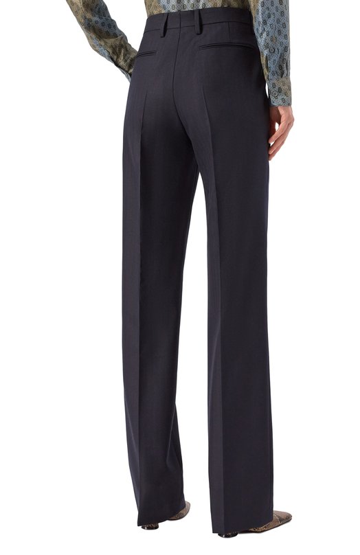 Шерстяные брюки Dries Van Noten 130923/3193 Синий  130923/3193 Фото 4