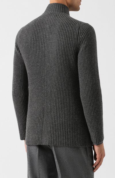 Двубортный кардиган из кашемира на пуговицах с воротником-стойкой BRUNELLO CUCINELLI, арт. M2255501, фото 4