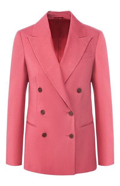 Женский жакет изо льна и хлопка BRUNELLO CUCINELLI, арт. MF5918924