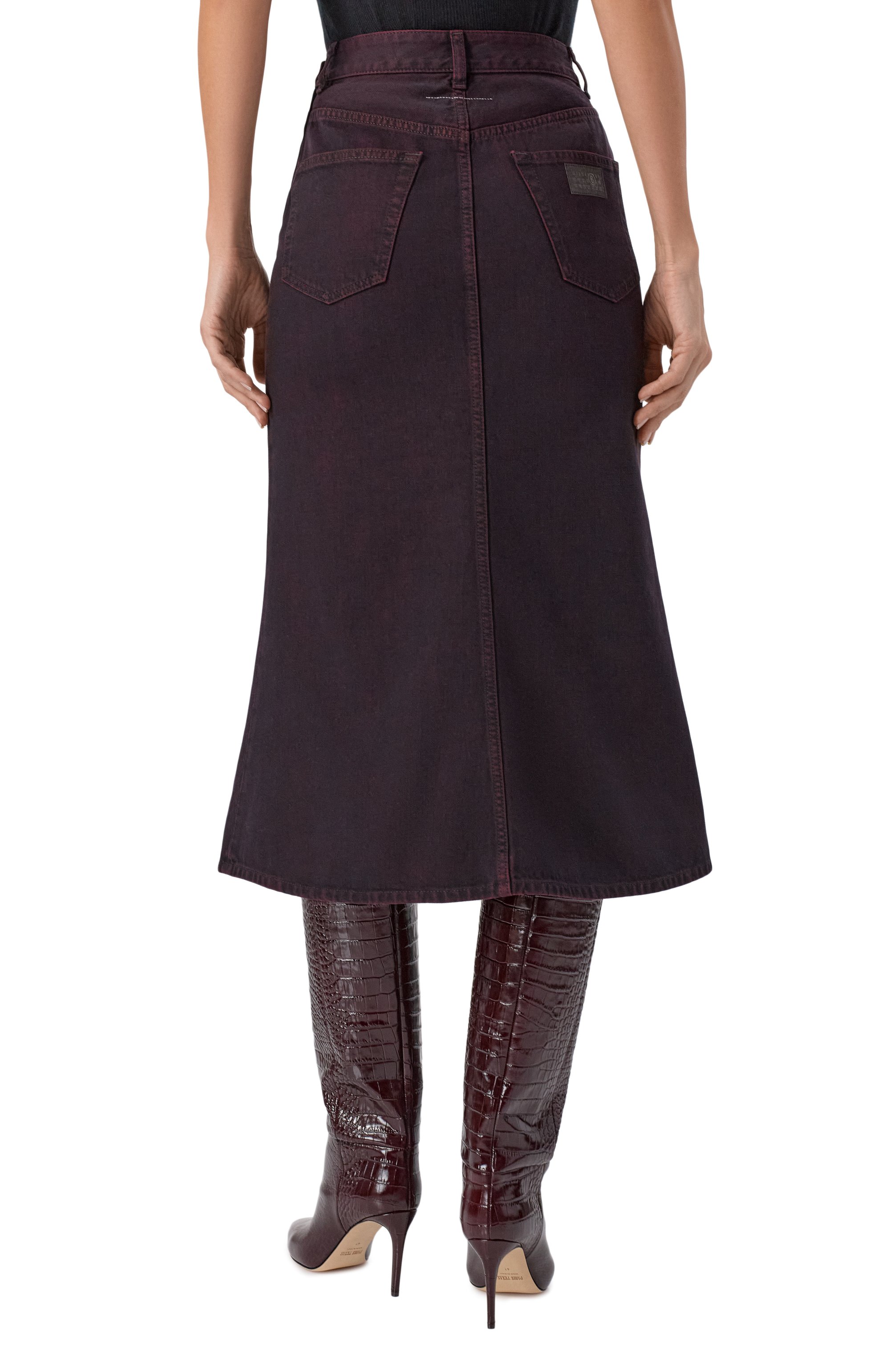 Джинсовая юбка MM6, арт. S52MI0022/M30032, фото 4