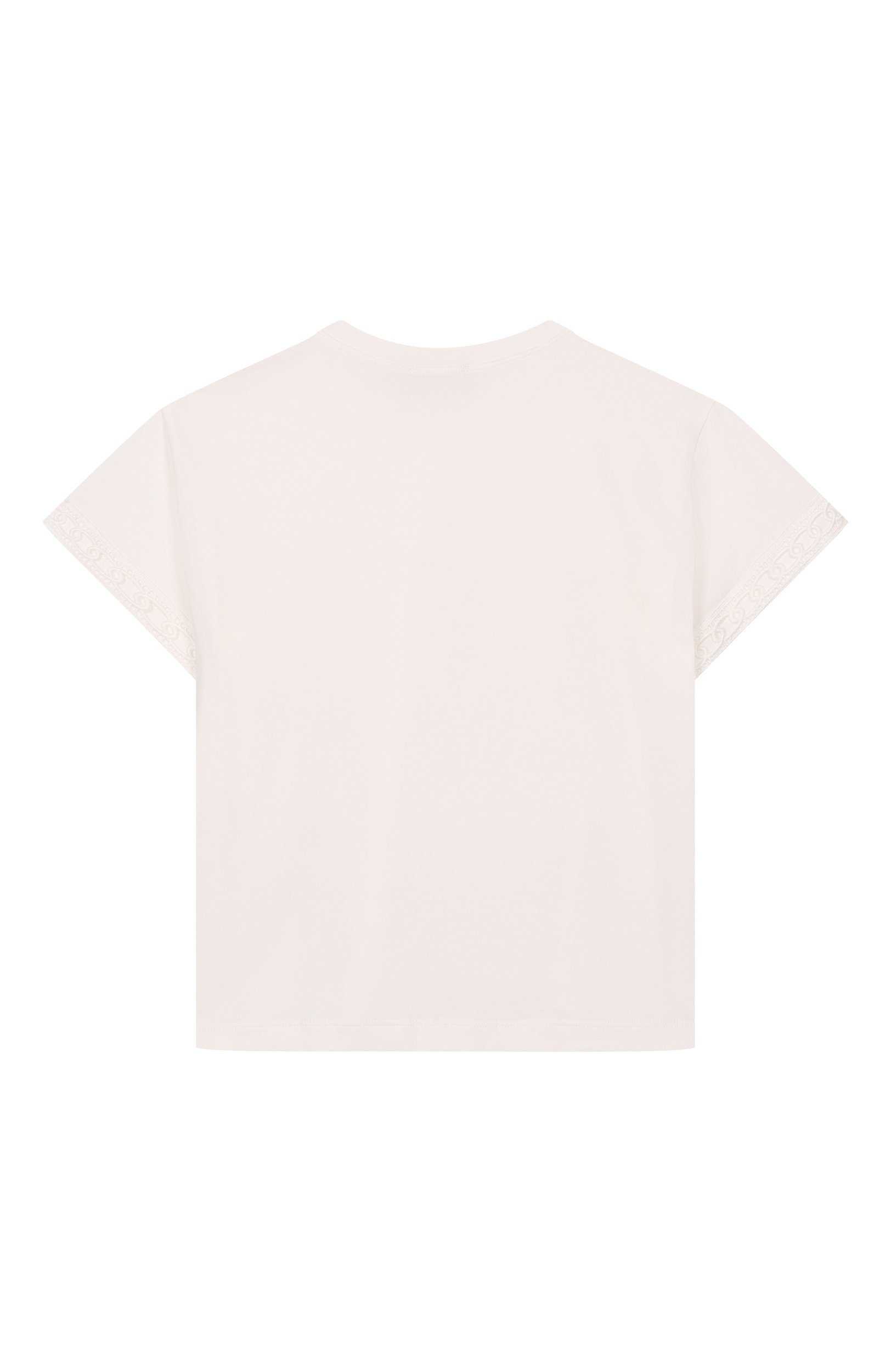 Хлопковая футболка ELIE SAAB KIDS, арт. EFTS027/TS0059_001, фото 2