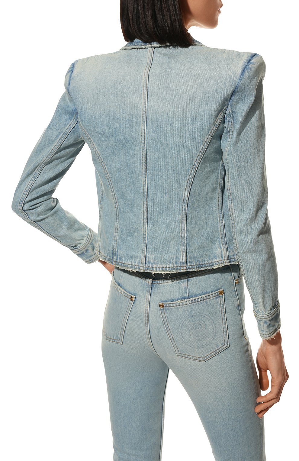 Джинсовый жакет BALMAIN, арт. XF1SK230/DB53, фото 4